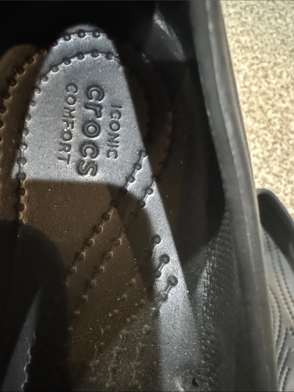 CROCS Black Ballet Flats Slip On NWOT